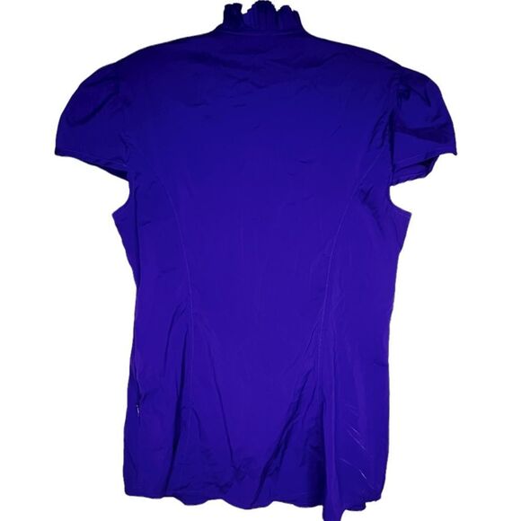 Express Elite Stretch Purple Top - Picture 4 of 6